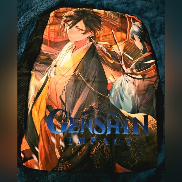 NEW Zhongli Genshin Impact Backpack - Picture 8 of 11